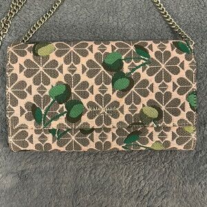 Kate Spade Pink and Green Floral Clutch